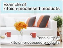 Example of kitoion-processed products